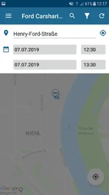 Ford Carsharing android App screenshot 1
